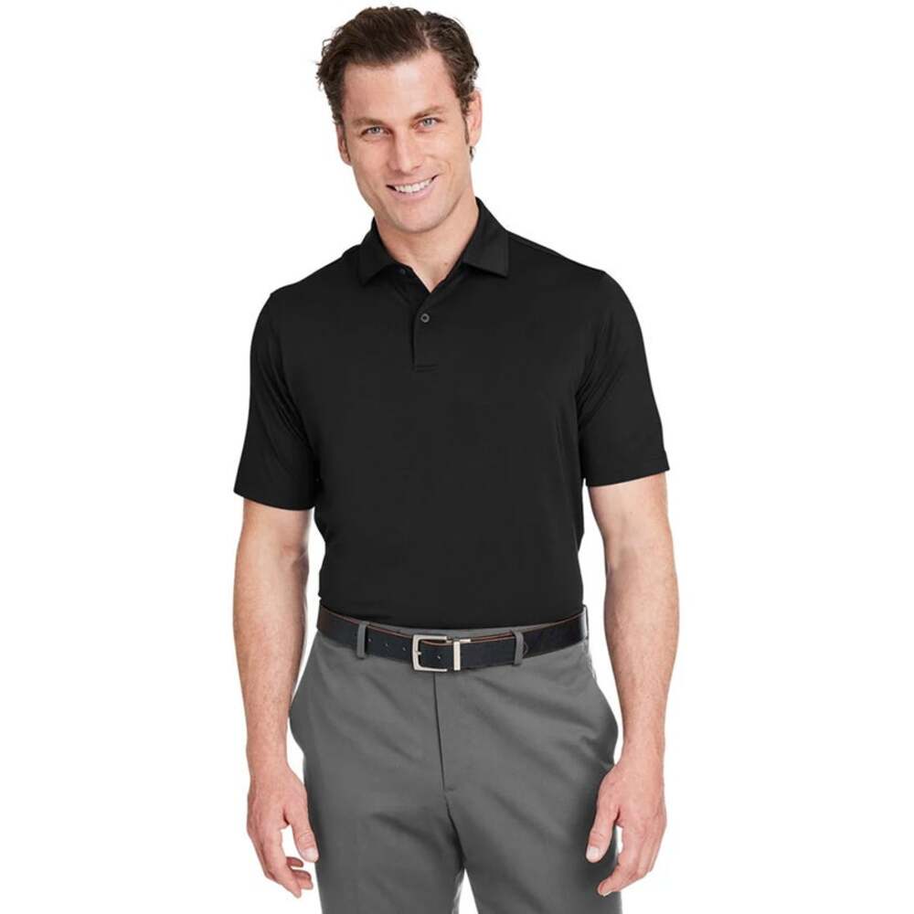 Fairway & Greene Tournament Solid Tech Short Sleeve Polo Shirt Black XL NWT